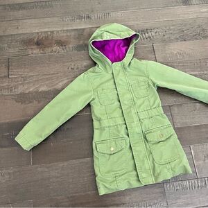 Cat & Jack Parka Coat Jacket Green Purple Girls Toddler 4T / 5T